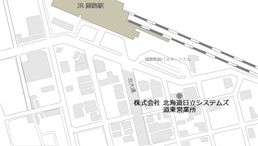 道東営業所・釧路営業所地図